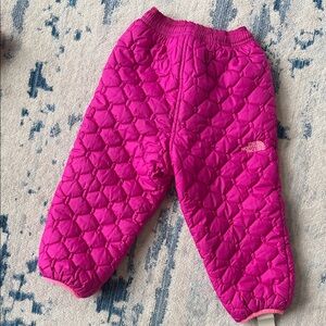 The North Face Fuchsia Quilted Pants